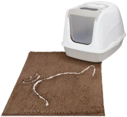 Frisco Microfiber Chenille Cat Silhouette Litter Mat -FRISCO Sales 235901 PT3. SY630 V1603300907