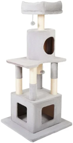 Frisco 54 in Faux Fur Cat Tree & Condo -FRISCO Sales 236550 PT2. SY630 V1637694152