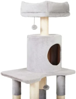 Frisco 54 in Faux Fur Cat Tree & Condo -FRISCO Sales 236550 PT3. SY630 V1637693969