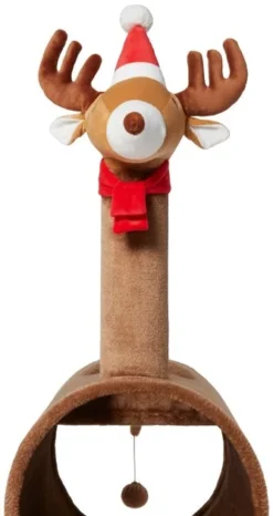 Frisco Holiday 52.3-in Reindeer Cat Scratching Post & Tunnel -FRISCO Sales 236569 PT4. SY630 V1601340995