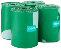 Frisco Refill Dog Poop Bags, Unscented, 30 Bag Roll, 120 Count