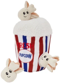 Frisco Zoomies & Chill Popcorn Hide & Seek Plush Squeaky Puzzle Dog Toy