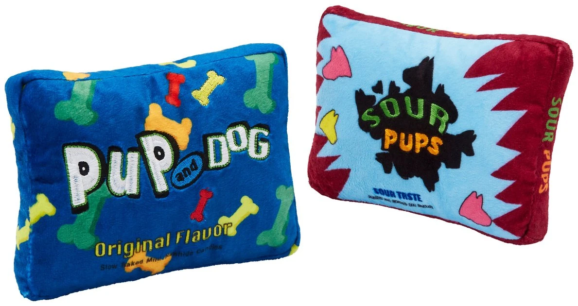 Frisco Zoomies & Chill Candy Plush Squeaky Dog Toy, 2 count 3 Frisco Zoomies & Chill Candy Plush Squeaky Dog Toy, 2 count