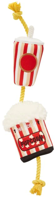 Frisco Zoomies & Chill Theatre Snacks Rope with Plush Squeaky Dog Toy