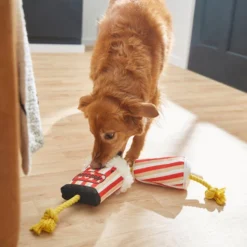 Frisco Zoomies & Chill Theatre Snacks Rope with Plush Squeaky Dog Toy -FRISCO Sales 241689 PT6. SY630 V1610768279