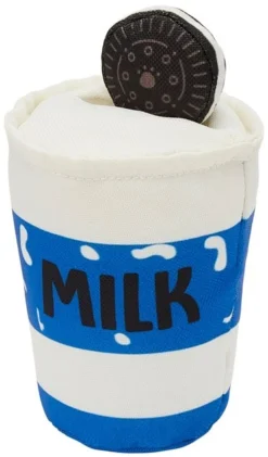 Frisco Zoomies & Chill 2-in-1 Milk & Cookie Plush Squeaky Dog Toy