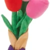 Frisco Rose Bouquet Plush Squeaky Dog Toy