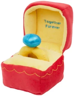 Frisco Together Furever Ring 2-in-1 Plush Squeaky Dog Toy