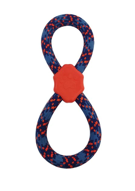 Frisco Figure 8 Rope Dog Toy, Blue & Red 3 Frisco Figure 8 Rope Dog Toy, Blue & Red
