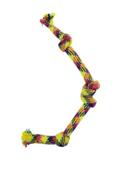 Frisco 4-Knot Tri-Color Rope Dog Toy