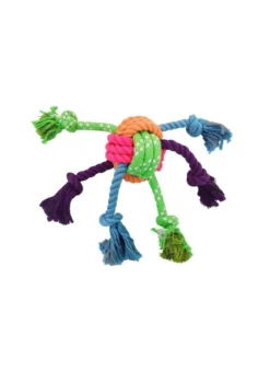 Frisco Colorful Ball Knot Rope Dog Toy