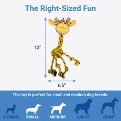 Frisco Giraffe Rope Squeaky Dog Toy -FRISCO Sales 242165 PT1. SY630 V1605629213