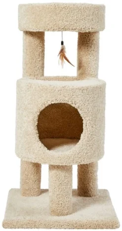 Frisco 36-in Real Carpet Wooden Cat Tree -FRISCO Sales 244520 PT3. SY630 V1603497098