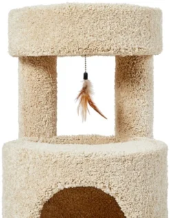 Frisco 36-in Real Carpet Wooden Cat Tree -FRISCO Sales 244520 PT4. SY630 V1603497092