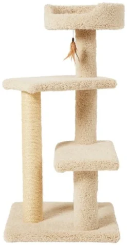 Frisco 41.5-in Real Carpet Wooden Cat Tree -FRISCO Sales 244526 PT3. SY630 V1603202511