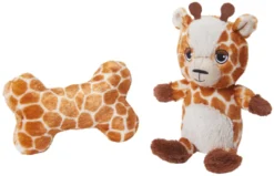 Frisco Giraffe Plush Multipack Puppy Toy, 2 count
