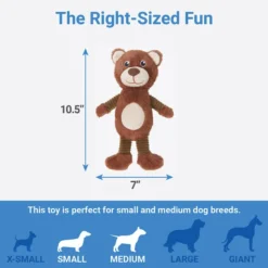 Frisco Bear Plush Squeaky Dog Toy 5 Frisco Bear Plush Squeaky Dog Toy -FRISCO Sales 245924 PT1. SY630 V1611089597