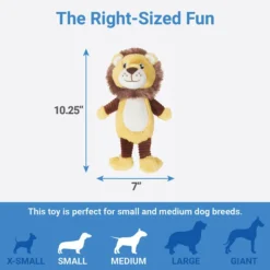 Frisco Lion Plush Squeaky Dog Toy -FRISCO Sales 245926 PT1. SY630 V1611089597