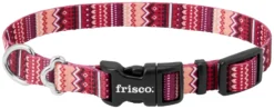 Frisco Red Boho Dog Collar