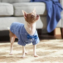 Frisco Anchor Print Chambray Dog & Cat Button Up Shirt -FRISCO Sales 249104 PT7. SY630 V1614262608