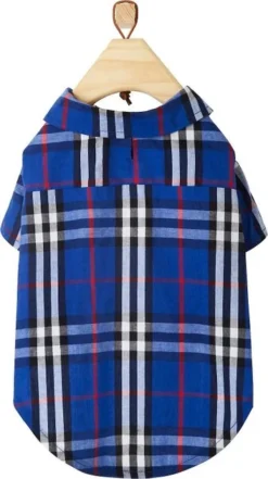 Frisco Plaid Dog & Cat Button Up Shirt, Navy Plaid -FRISCO Sales 249176 PT3. SY630 V1624594355