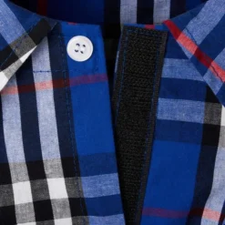 Frisco Plaid Dog & Cat Button Up Shirt, Navy Plaid -FRISCO Sales 249176 PT5. SY630 V1624603671