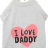 Frisco I Love Daddy Dog & Cat T-Shirt, Gray -FRISCO Sales 249262 MAIN. SY630 V1624603657