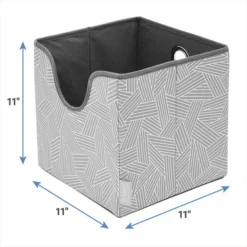 Frisco Square Collapsible Pet Toy Storage Bin, Gray Basket Weave 10 Frisco Square Collapsible Pet Toy Storage Bin, Gray Basket Weave -FRISCO Sales 250568 PT2. SY630 V1613773607