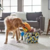 Frisco Rectangle Collapsible Pet Toy Storage Bin, Yellow Geometric -FRISCO Sales 250578 MAIN. SY630 V1615242869