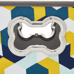 Frisco Rectangle Collapsible Pet Toy Storage Bin, Yellow Geometric -FRISCO Sales 250578 PT4. SY630 V1613773591