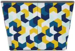 Frisco Rectangle Collapsible Pet Toy Storage Bin, Yellow Geometric -FRISCO Sales 250578 PT5. SY630 V1615572202