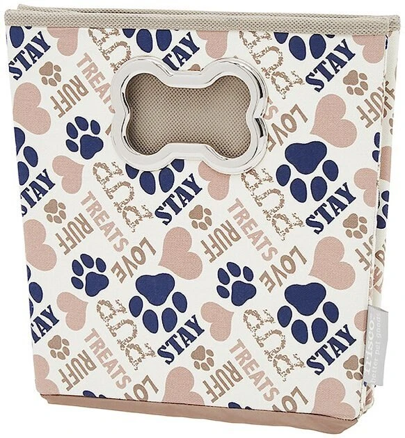 Frisco Rectangle Collapsible Pet Toy Storage Bin, Tan Novelty Paws 4 Frisco Rectangle Collapsible Pet Toy Storage Bin, Tan Novelty Paws - Image 2