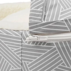 Frisco Hooded Zipper Cat & Dog Covered Bed, Gray Basket Weave -FRISCO Sales 251236 PT6. SY630 V1615569109