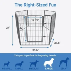 Frisco Ultimate Heavy Duty Steel Metal Playpen -FRISCO Sales 252034 PT1. SY630 V1615471293