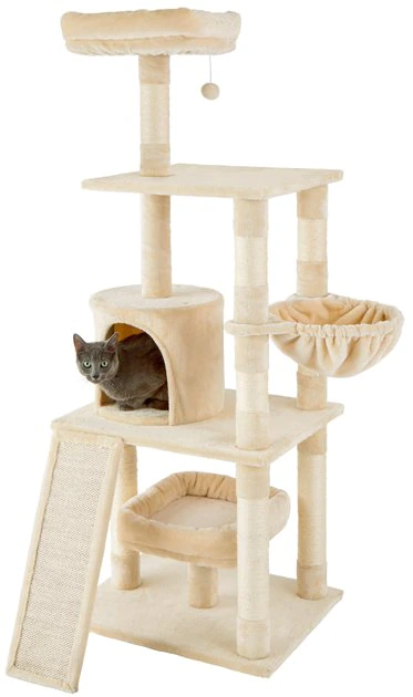 Frisco 62-in Faux Fur Cat Tree & Condo 5 Frisco 62-in Faux Fur Cat Tree & Condo - Image 3