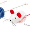 Frisco Baseball Mice Cat Toy, 4 count -FRISCO Sales 252740 MAIN. SY630 V1613158293