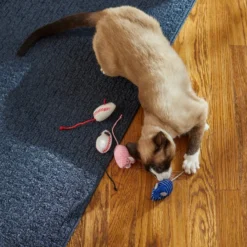 Frisco Baseball Mice Cat Toy, 4 count -FRISCO Sales 252740 PT5. SY630 V1615814538