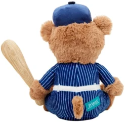 Frisco Baseball Bear Plush Squeaky Dog Toy, Blue -FRISCO Sales 252742 PT2. SY630 V1613158576