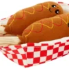 Frisco Baseball Hide-and-Seek Corndog Dog Toy -FRISCO Sales 252746 MAIN. SY630 V1613158282