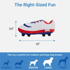 Frisco Baseball Cleat Latex Dog Toy -FRISCO Sales 252764 PT1. SY630 V1615570582