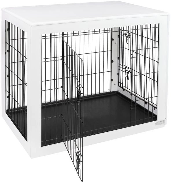 Frisco Double Door Furniture Style Dog Crate, White 6 Frisco Double Door Furniture Style Dog Crate, White - Image 4