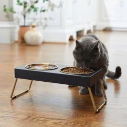 Frisco Copper Stainless Steel Elevated Foldable Double Dog & Cat Bowls 12 Frisco Copper Stainless Steel Elevated Foldable Double Dog & Cat Bowls -FRISCO Sales 253059 PT2. SY630 V1616594218