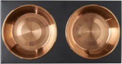 Frisco Copper Stainless Steel Elevated Foldable Double Dog & Cat Bowls 14 Frisco Copper Stainless Steel Elevated Foldable Double Dog & Cat Bowls -FRISCO Sales 253059 PT4. SY630 V1616595747