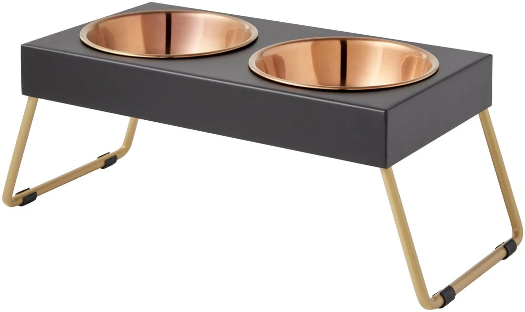 Frisco Copper Stainless Steel Elevated Foldable Double Dog & Cat Bowls 9 Frisco Copper Stainless Steel Elevated Foldable Double Dog & Cat Bowls - Image 7