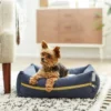 Frisco Faux Felt Reversible Modern Zipper Bolster Cat & Dog Bed