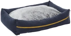 Frisco Faux Felt Reversible Modern Zipper Bolster Cat & Dog Bed -FRISCO Sales 255147 PT2. SY630 V1616011933