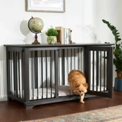 Frisco "Broadway" Dog Crate Credenza & Mat Kit