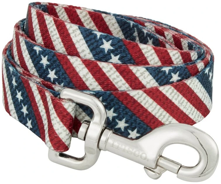 Frisco American Flag Dog Leash & Frisco American Flag Dog Collar 4 Frisco American Flag Dog Leash & Frisco American Flag Dog Collar - Image 2
