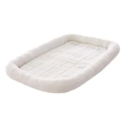 Frisco Fold & Carry Single Door Collapsible Wire Dog Crate, 36 inch & Frisco Quilted Dog Crate Mat, Ivory, 36-in -FRISCO Sales 255495 PT3. SY630 V1603646485