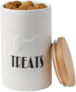 Frisco Ceramic Treat Jar with Wood Lid -FRISCO Sales 256050 PT3. SY630 V1616506605